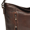 Leren Schoudertas Dames Lucca | Donkerbruin