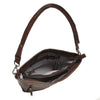 Leren Schoudertas Dames Lucca | Donkerbruin