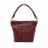 Leren Schoudertas Dames Lucca | Donkerrood