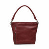 Leren Schoudertas Dames Lucca | Donkerrood