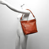 Leren Schoudertas Dames Lucca | Cognac
