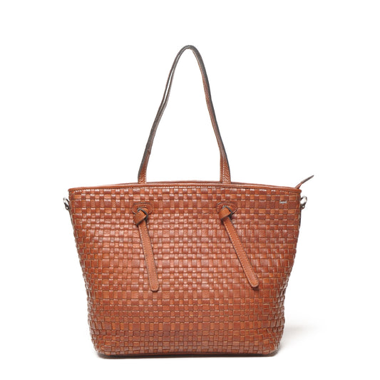 Leren Shopper Dames Amalfi | Cognac