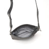 Leren Crossbody Dames Amalfi | Zwart