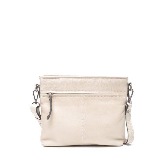 Leren Crossbody Dames Amalfi | Wit