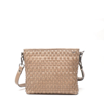 Leren Crossbody Dames Amalfi | Taupe