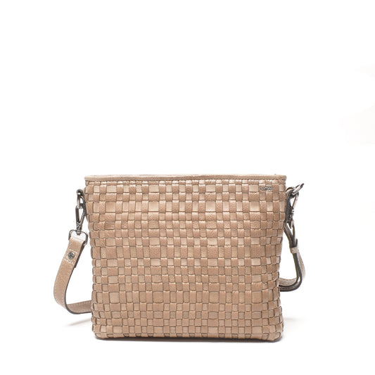 Leren Crossbody Dames Amalfi | Taupe