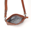 Leren Crossbody Dames Amalfi | Cognac
