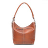 Leren Schoudertas Dames Amalfi | Cognac
