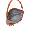Leren Schoudertas Dames Amalfi | Cognac