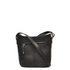 Leren Crossbody Dames Lucca | Zwart