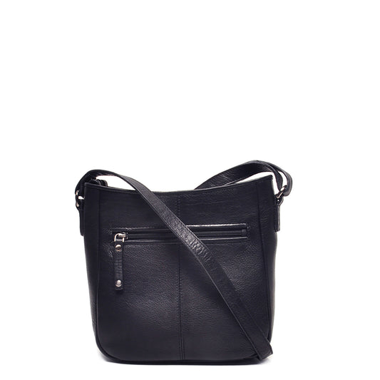 Leren Crossbody Dames Lucca | Donkerblauw
