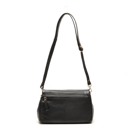 Leren Schoudertas Dames Avignon | Zwart