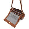 Leren Schoudertas Dames Avignon | Bruin