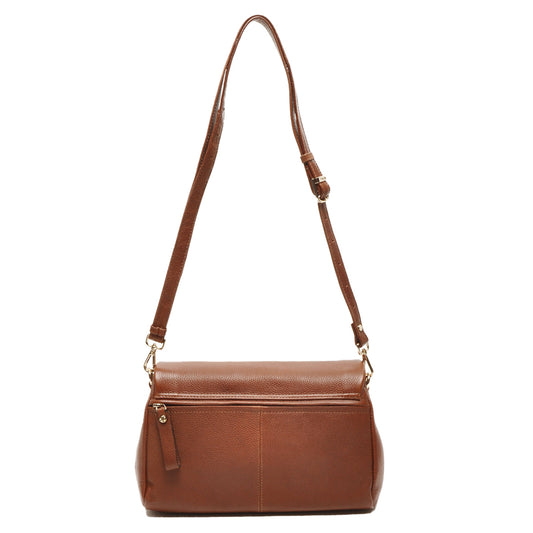 Leren Schoudertas Dames Avignon | Bruin