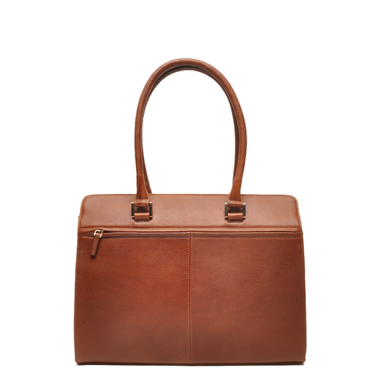 Leren Laptoptas 15.6 Inch Dames Avignon | Bruin