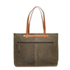 Leren Laptoptas 15.6 Inch Dames Barbarossa Femme | Donkergroen