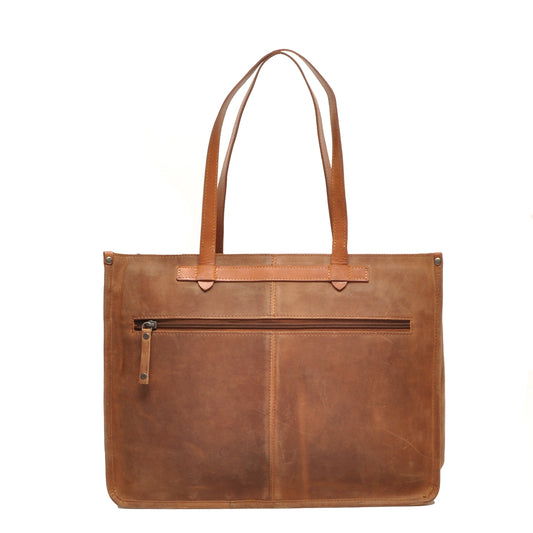Leren Laptoptas 15.6 Inch Dames Barbarossa Femme | Bruin