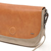 Leren Crossbody Dames Barbarossa Femme | Taupe Cognac