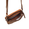 Leren Crossbody Dames Barbarossa Femme | Bruin Cognac