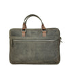 Leren Laptoptas 17 Inch Heren Barbarossa Business | Donkergroen