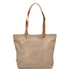 Leren Shopper Dames Bonneville | Taupe