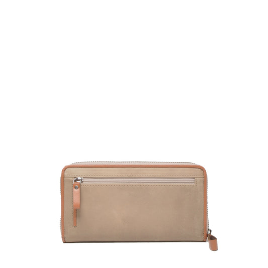 Leren Damesportemonnee Bonneville | Taupe