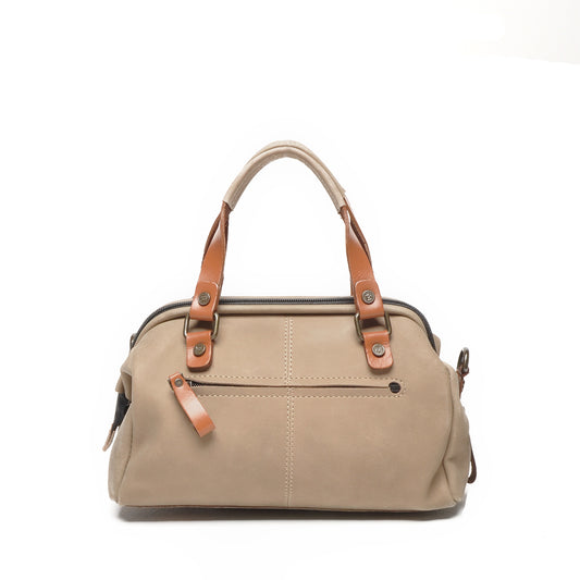 Leren handtas Dames Bonneville | Taupe