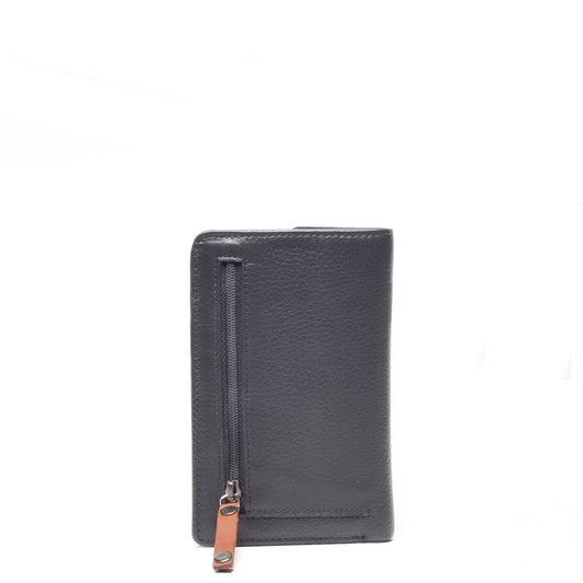 Leren Damesportemonnee Elba | Donkerblauw
