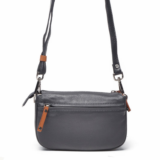 Leren Crossbody Dames Elba | Donkerblauw
