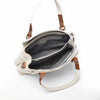 Leren Handtas Dames Elba | Wit