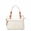 Leren Handtas Dames Elba | Wit