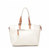 Leren Handtas Dames Elba | Wit