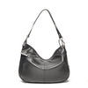 Leren Hobo Tas Dames Elba | Zwart