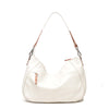 Leren Hobo Tas Dames Elba | Wit