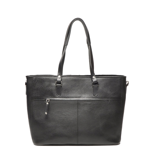 Leren Laptoptas 15.6 Inch Dames Elba | Zwart