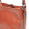 Leren Mini Schoudertas Dames | Donker Cognac