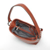 Leren Mini Schoudertas Dames | Donker Cognac