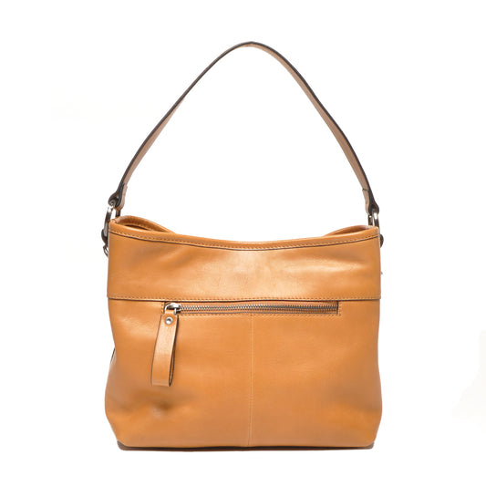 Leren Schoudertas Dames Icon | Cognac