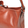 Leren Schoudertas Dames Icon | Donker Cognac