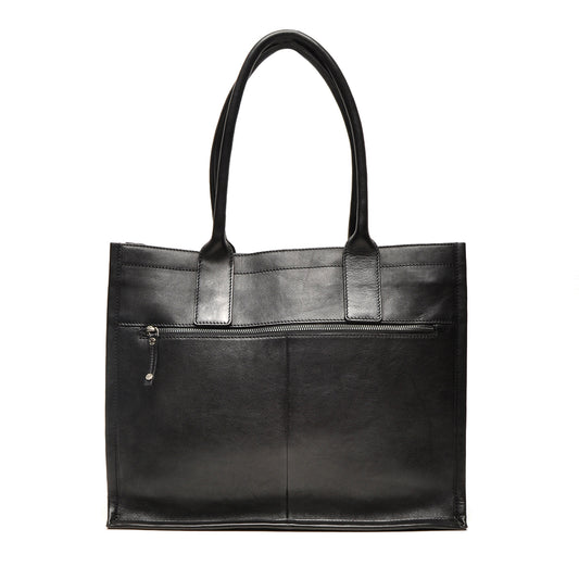 Leren Dameslaptoptas 15.6 inch Icon | Zwart