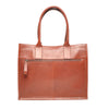 Leren Dameslaptoptas 15.6 inch Icon | Donker cognac