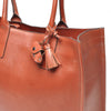 Leren Dameslaptoptas 15.6 inch Icon | Donker cognac