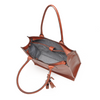 Leren Dameslaptoptas 15.6 inch Icon | Donker cognac