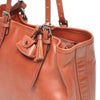 Leren Schoudertas Dames Icon | Donker Cognac